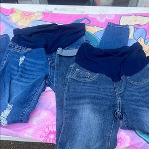 Maternity Blue Denim Jeans